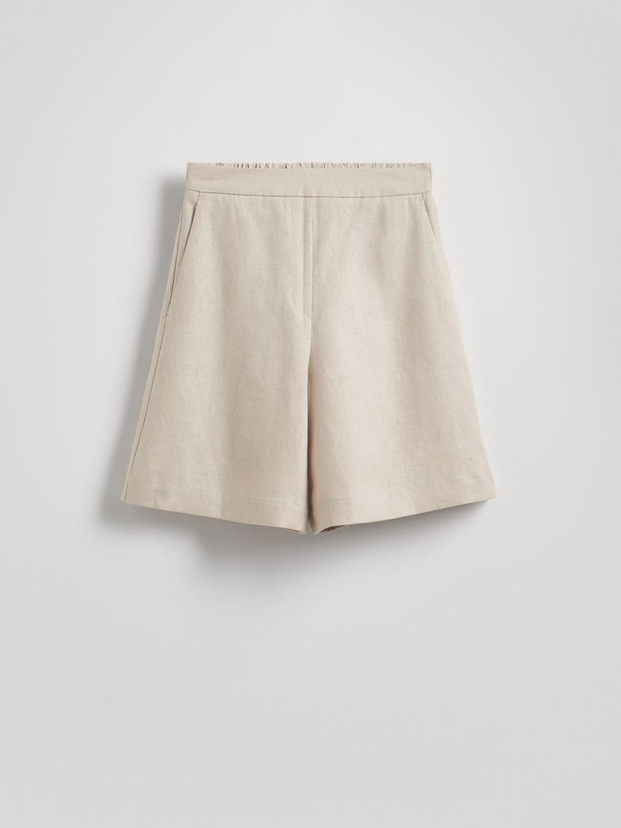 Linen shorts - beige - RESERVED - 5