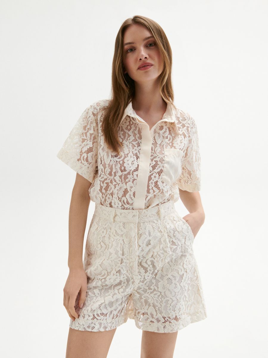 Lace shorts - nude - RESERVED - 2