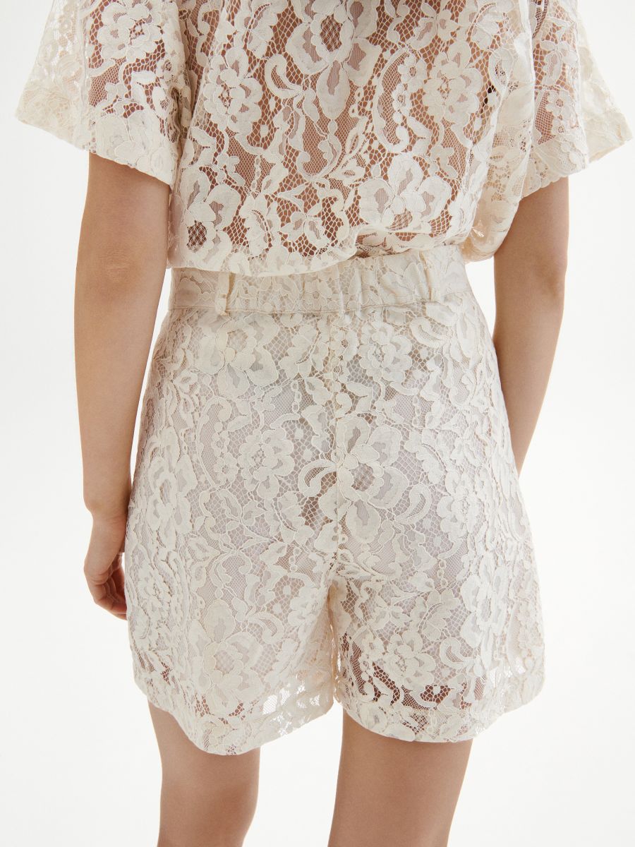Lace shorts - nude - RESERVED - 3