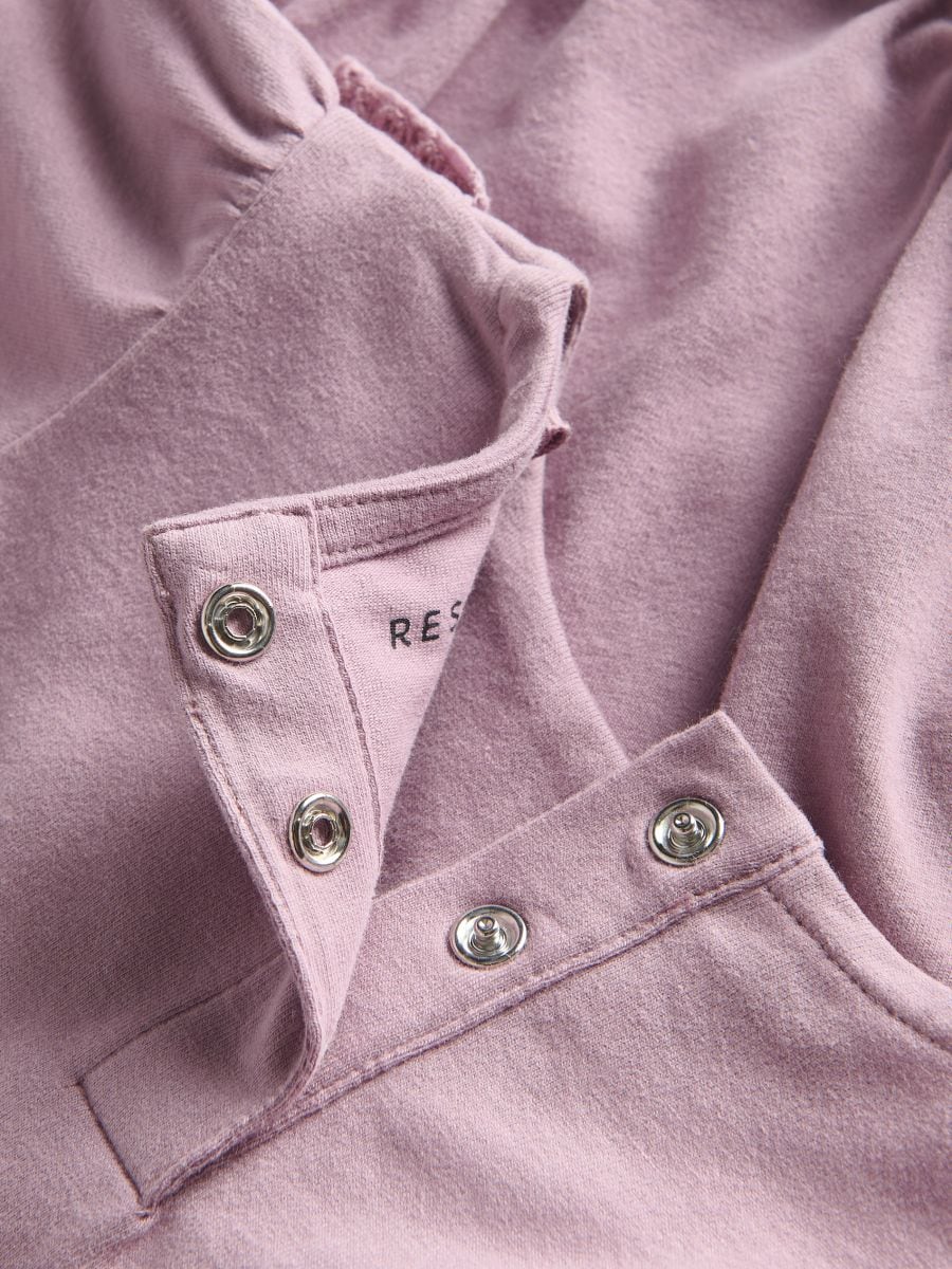 Bodysuit with openwork embellishment - dusty rose - RESERVED - 2