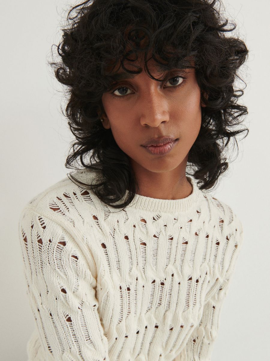 Openwork jumper - nude - RESERVED - 3