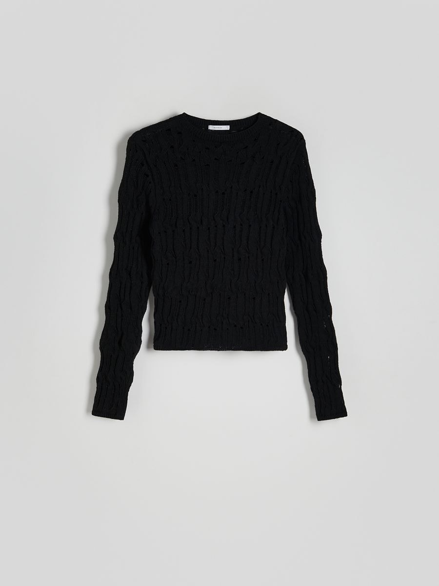 Openwork jumper - black - RESERVED - 3