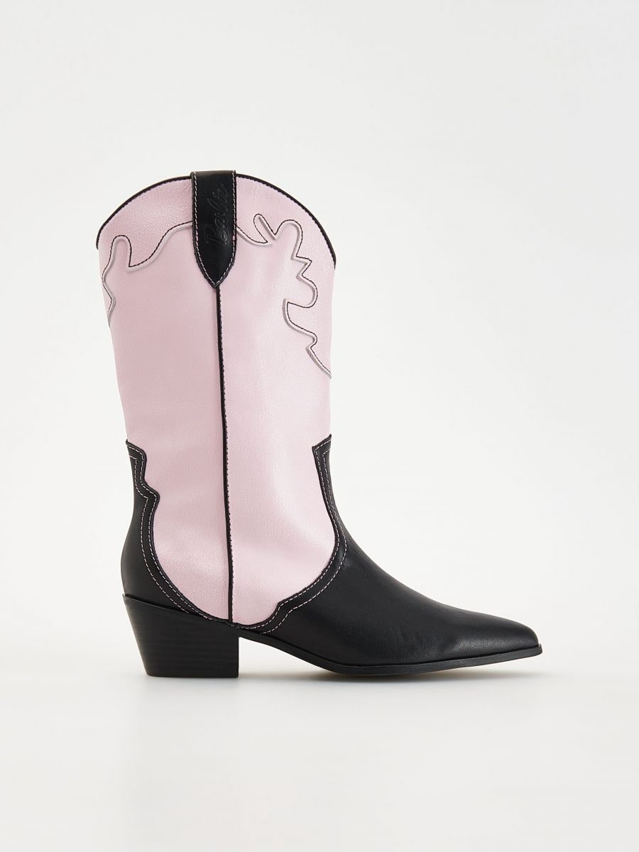 Usnjeni kavbojski škornji Barbie™ - roza - RESERVED