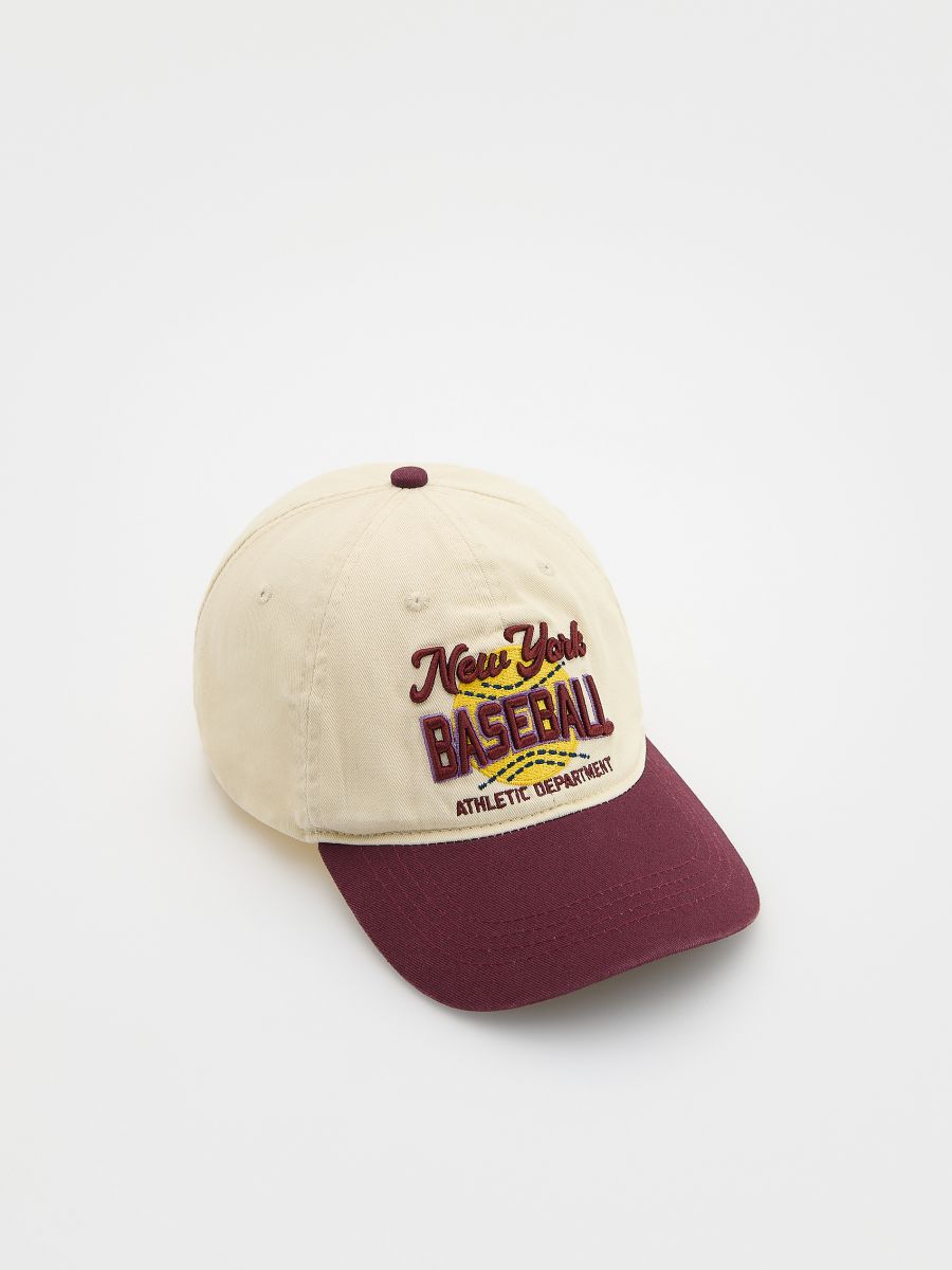 Cotton baseball cap - cream - RESERVED