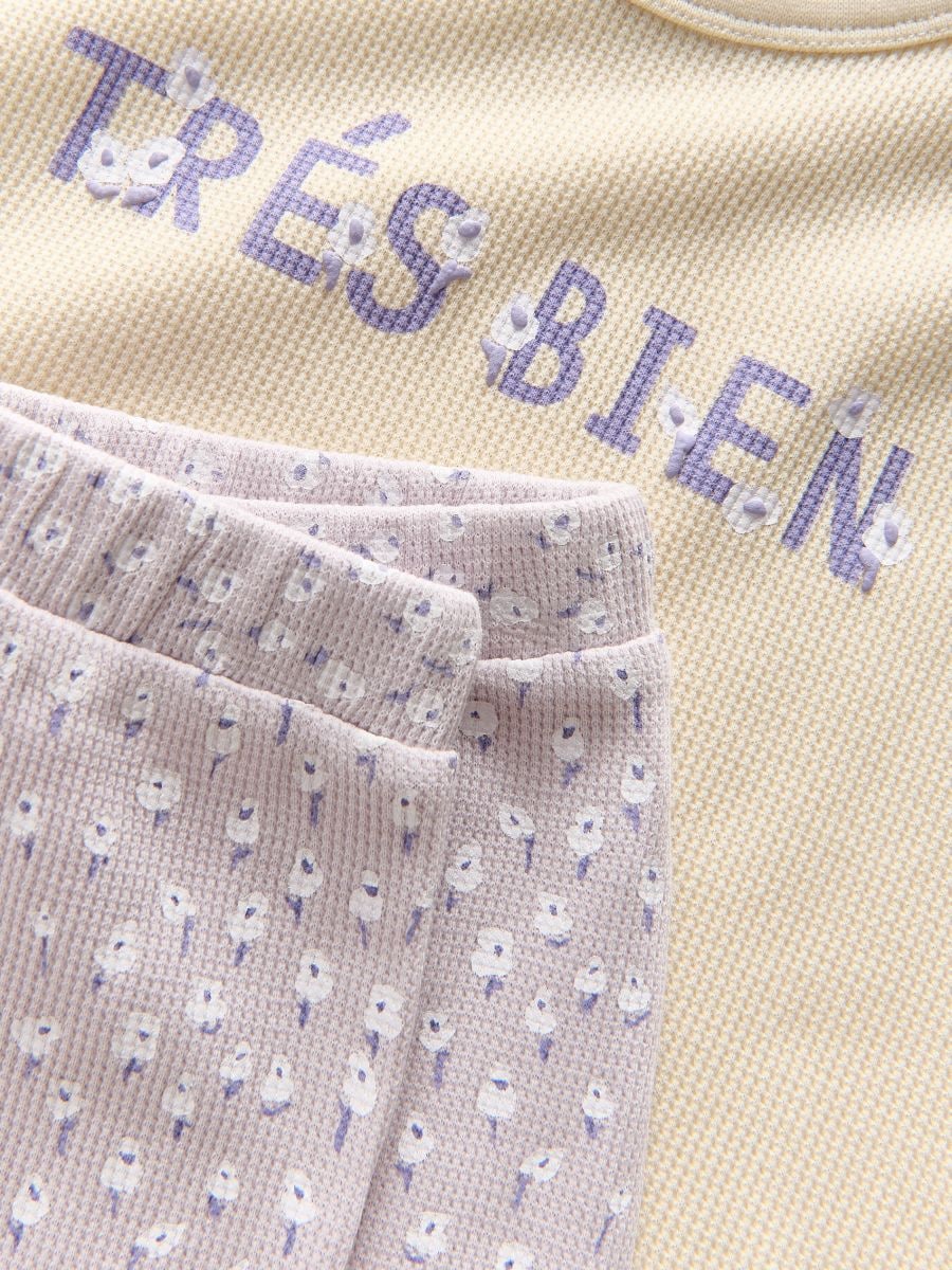 Waffle knit set - lavender - RESERVED - 5