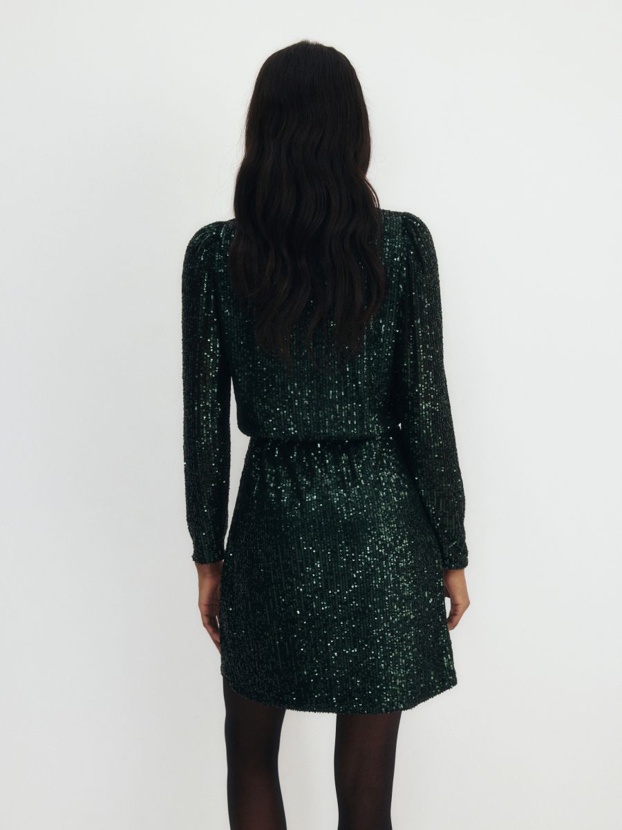 Robe à sequins - vert - RESERVED - 3