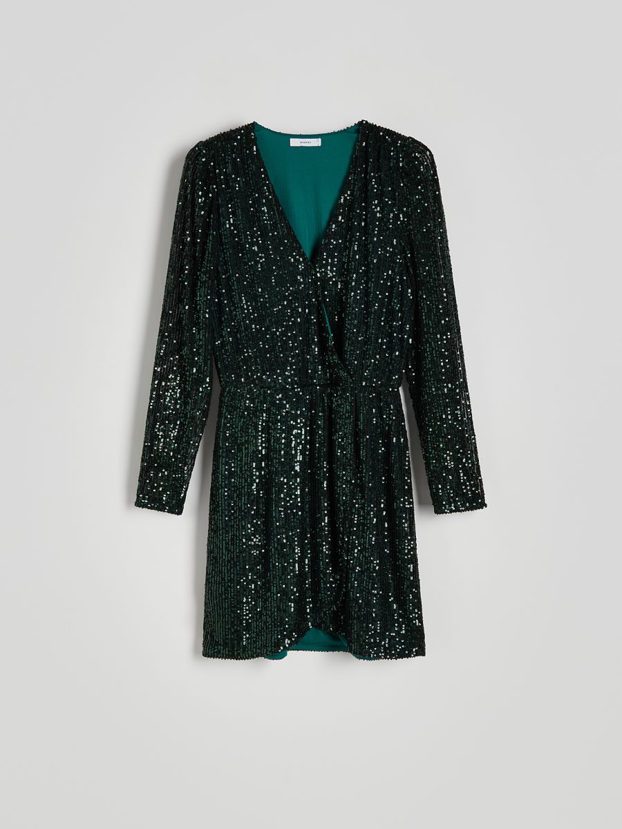 Robe à sequins - vert - RESERVED - 5