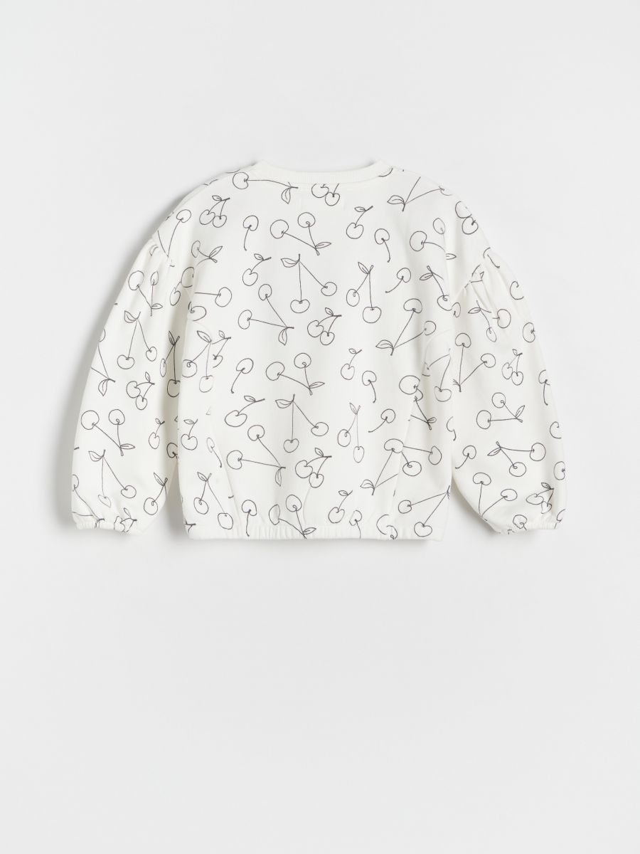 Sweatshirt with cherry pattern - cream - RESERVED - 3