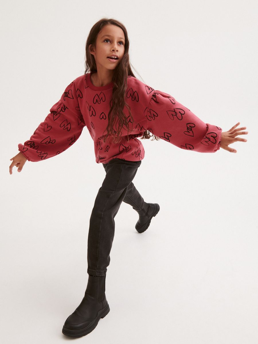 Duks s printom srca - roze - RESERVED - 3
