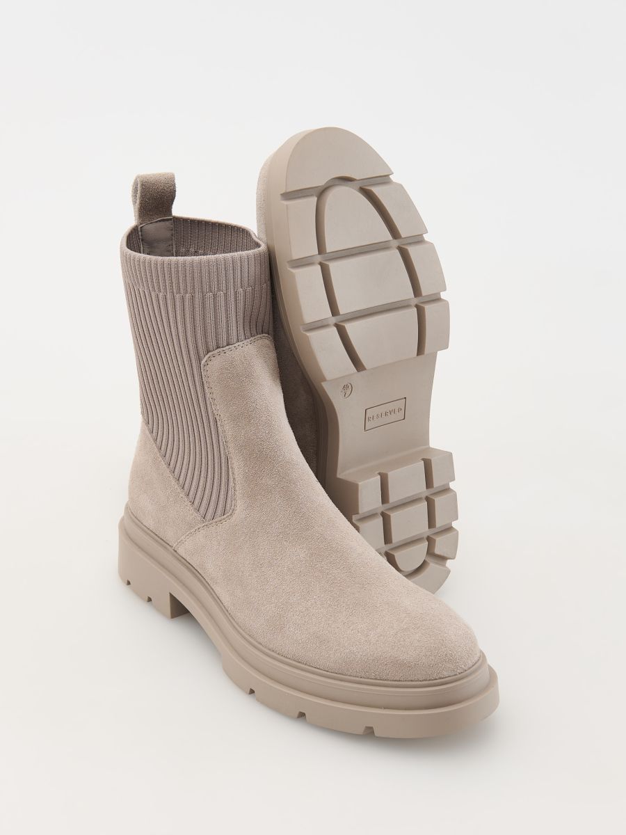 Bottines en daim - Gris clair - RESERVED - 4