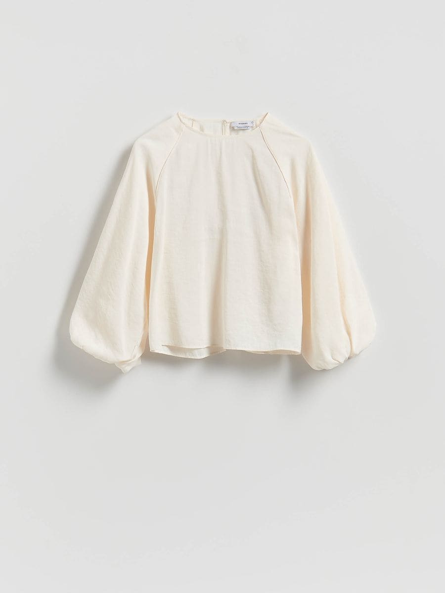 Bluse aus Modal - creme - RESERVED