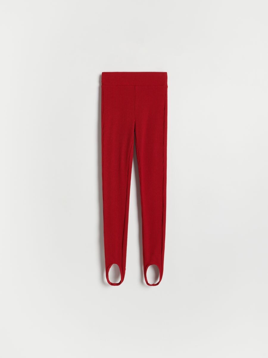 Stirrup leggings - red - RESERVED - 2
