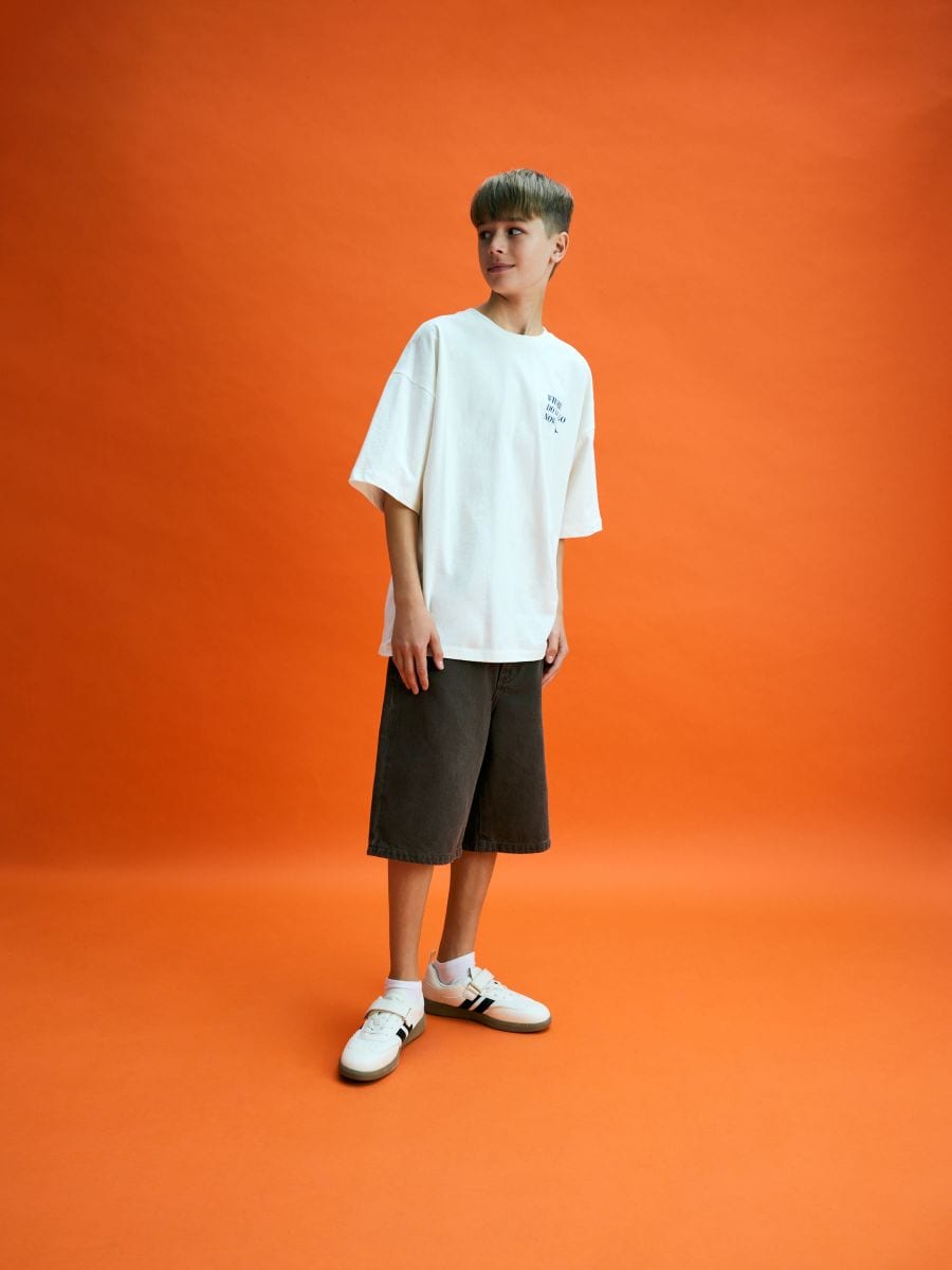 T-shirt with print - cream - RESERVED - 4