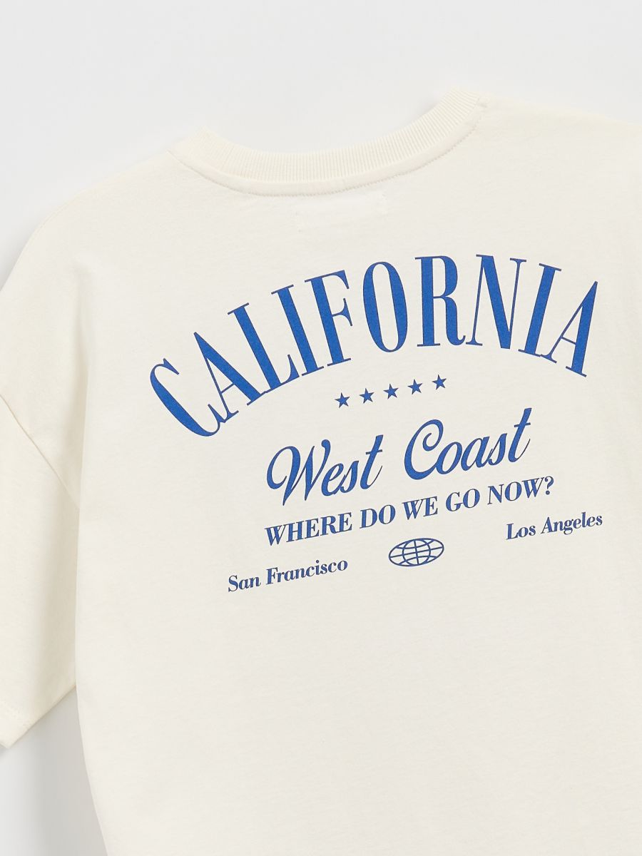 T-shirt with print - cream - RESERVED - 2