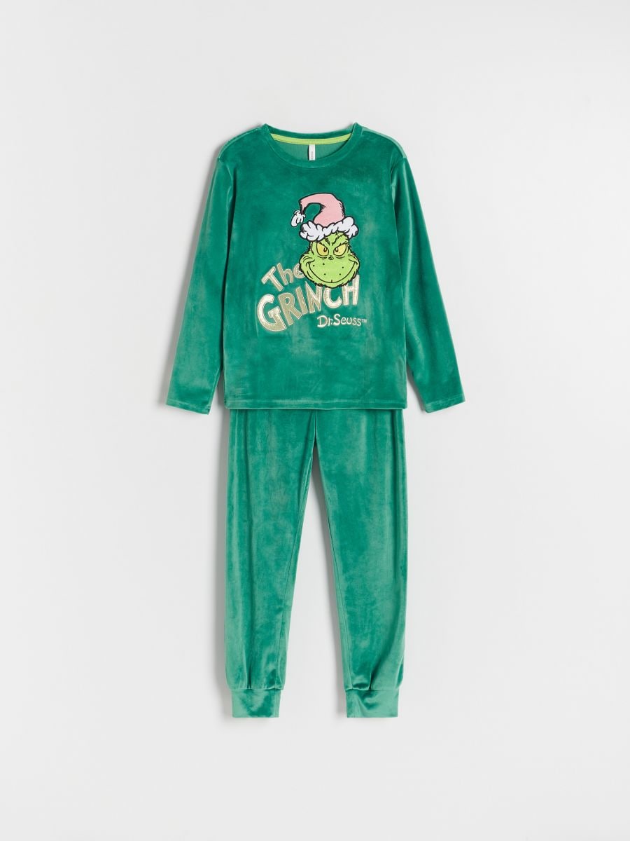 Grinch Christmas pyjama set COLOUR dark green - RESERVED - 7289X-79X