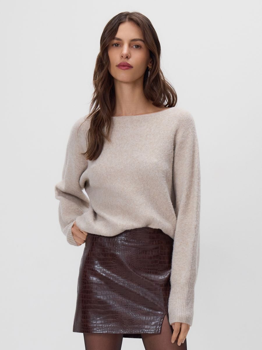 Minihame keinonahkaa - tummanruskea - RESERVED