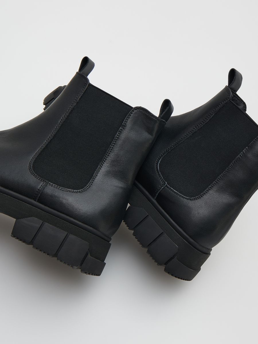 Chelseaboots i läder - SVART - RESERVED - 7