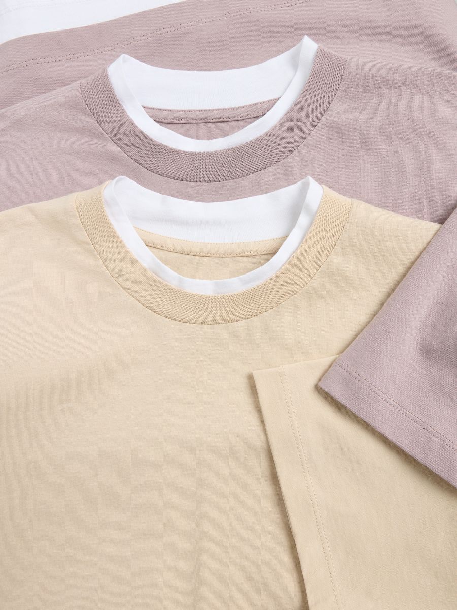 Cotton T-shirt with print - lavender - RESERVED - 3