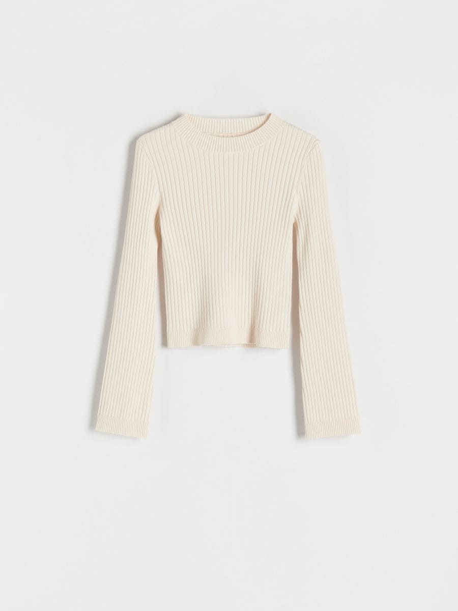 Jumper with flare sleeves - nude - RESERVED - 4