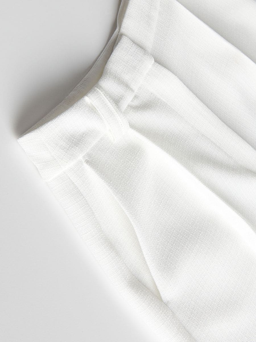 Pleated shorts - white - RESERVED - 5