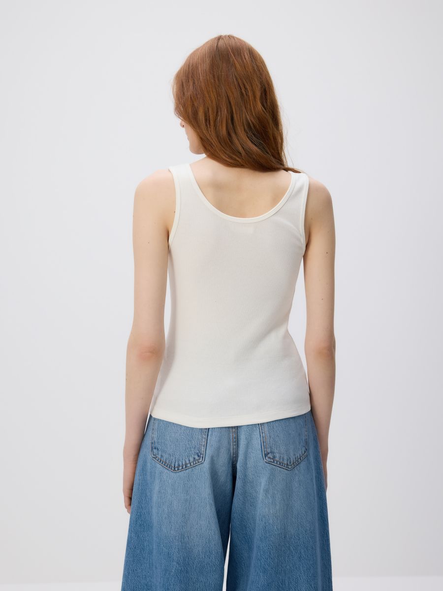 LADIES` SINGLET - cream - RESERVED - 4