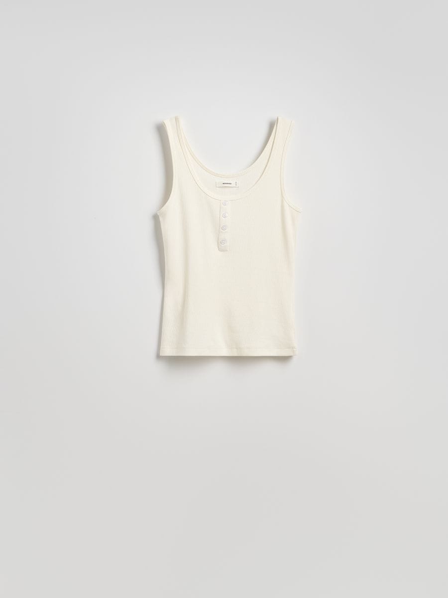 LADIES` SINGLET - ΚΡΕΜ - RESERVED - 5