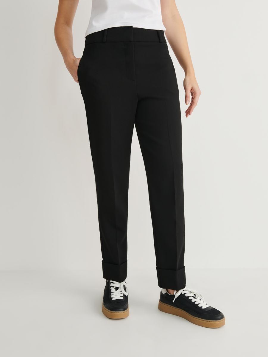 Trousers with cuffs - black - RESERVED - 2