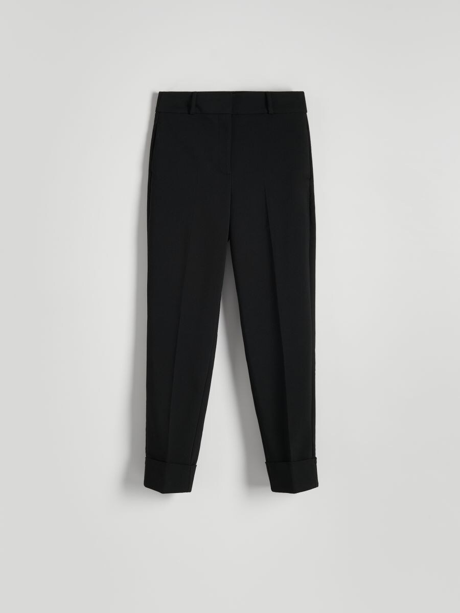Trousers with cuffs - black - RESERVED - 4