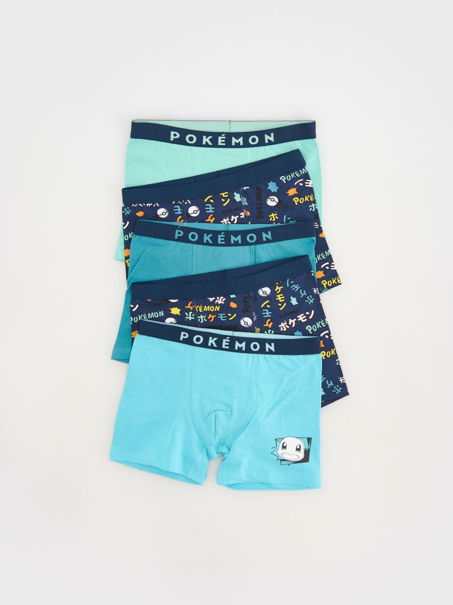 Cotton rich boxers 5 pack - dark turquoise - RESERVED