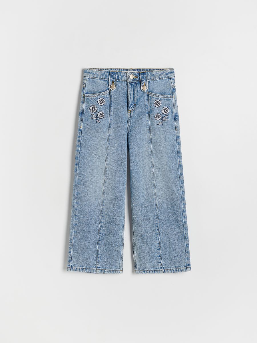 GIRLS` JEANS TROUSERS - modra - RESERVED