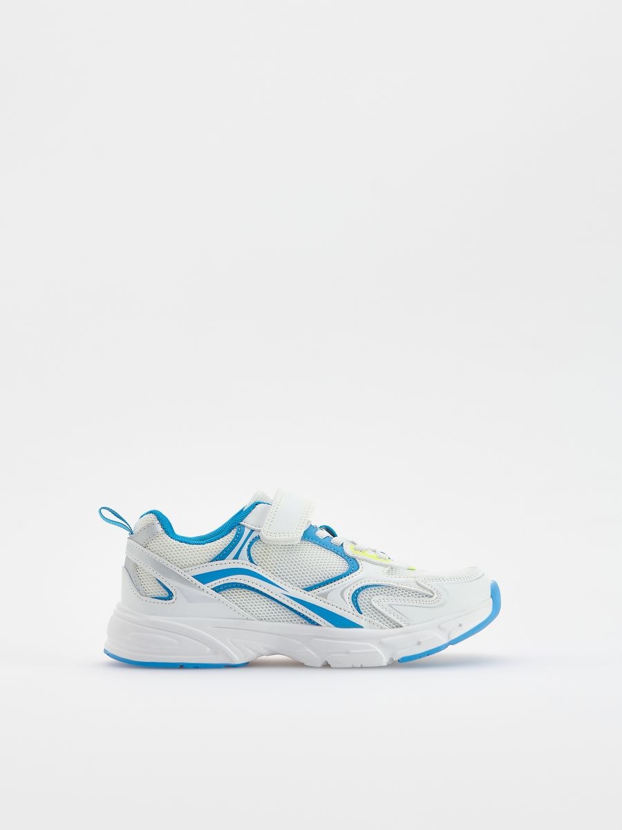 Sneakersy na rzepy - biały - RESERVED