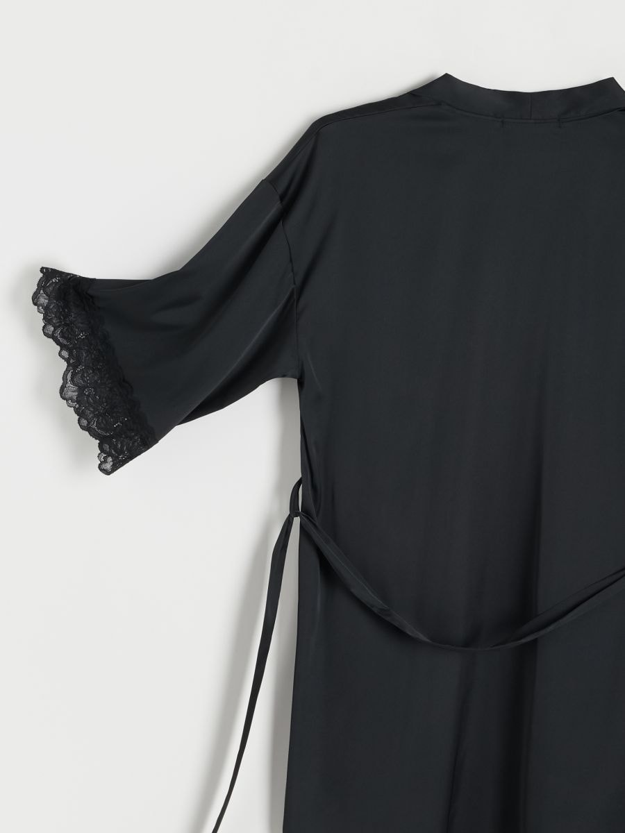 Robe with lace - black - RESERVED - 5