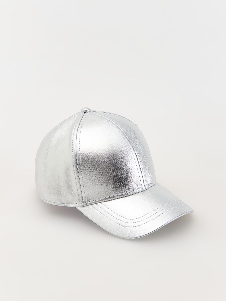 Metallic cap - silver - RESERVED