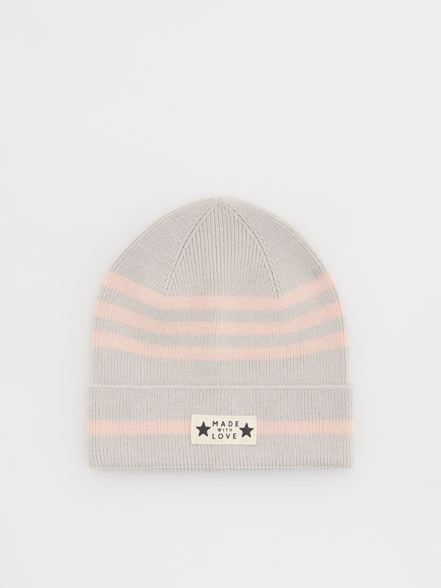 Striped hat - light grey - RESERVED