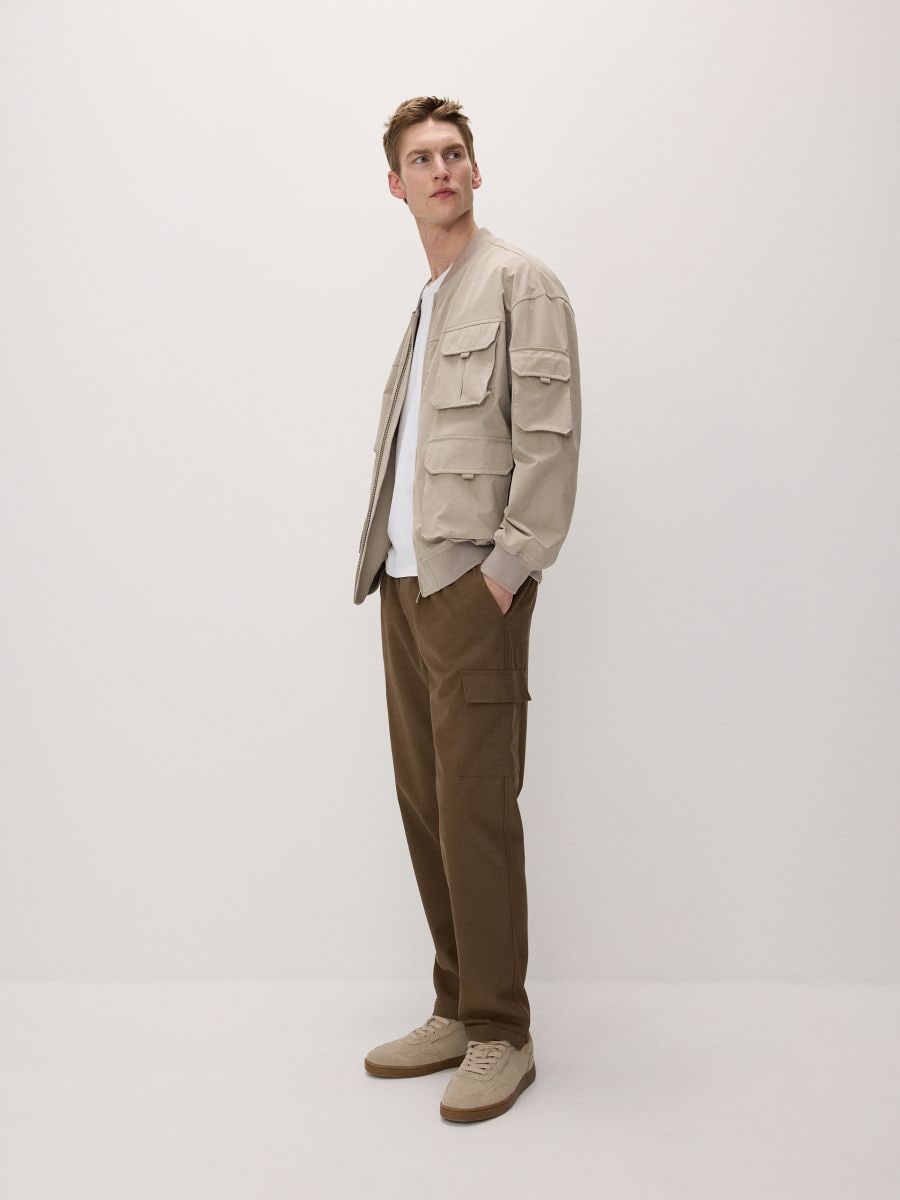 Bomber jacket - beige - RESERVED - 2
