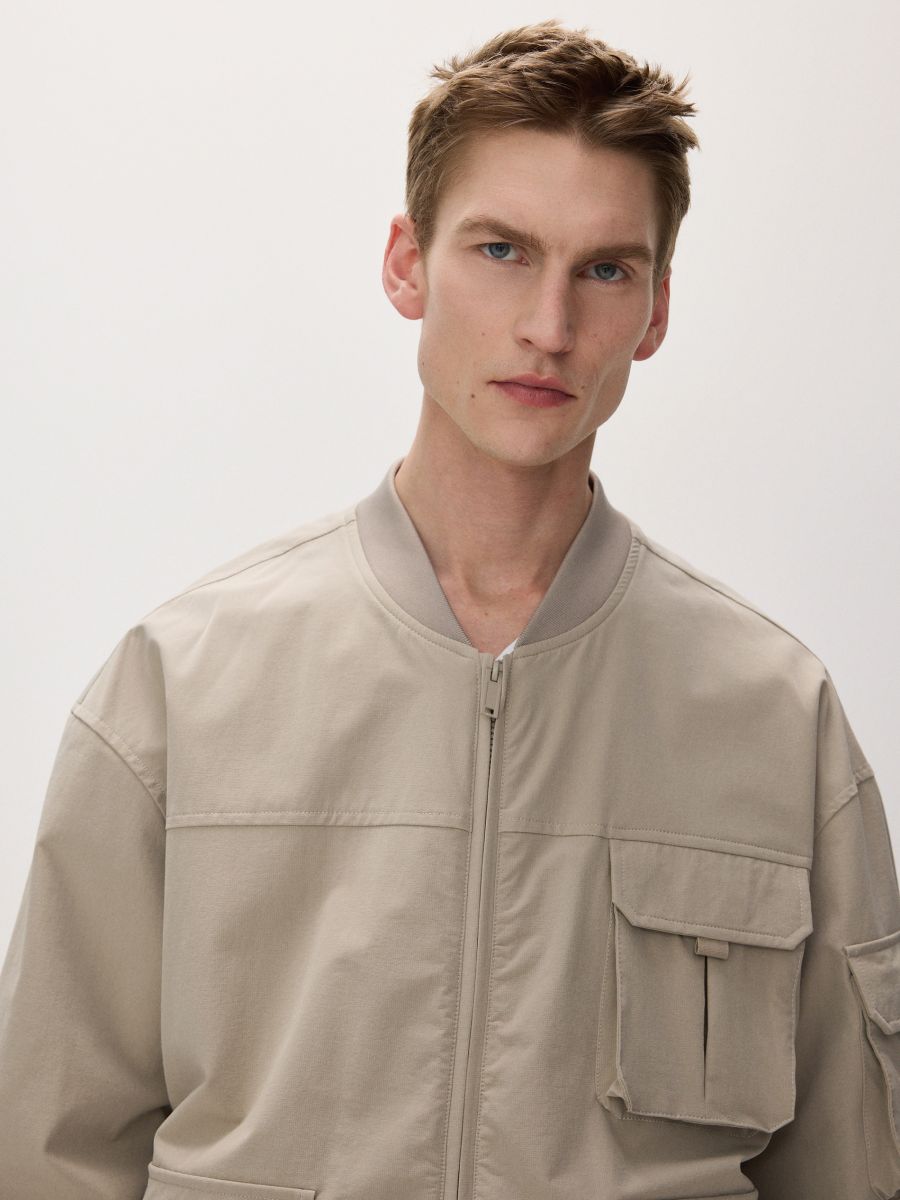 Bomber jacket - beige - RESERVED - 4