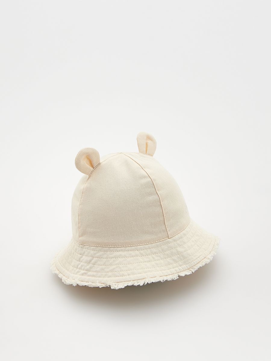 Cepure ar ausīm - bēšs - RESERVED