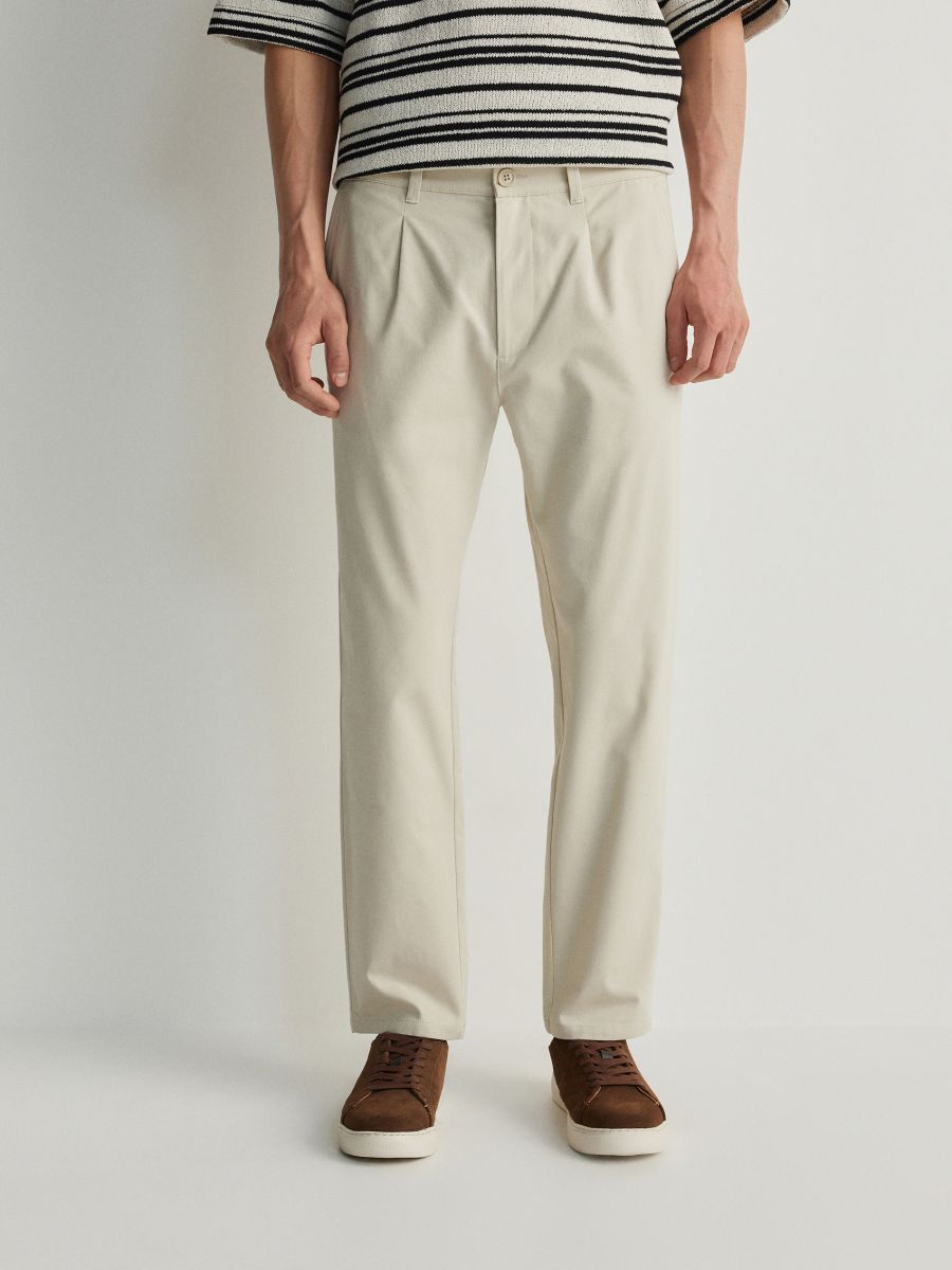 MEN`S TROUSERS - CREME - RESERVED