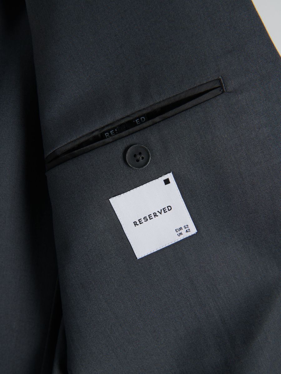 Marynarka slim fit - szary - RESERVED - 2