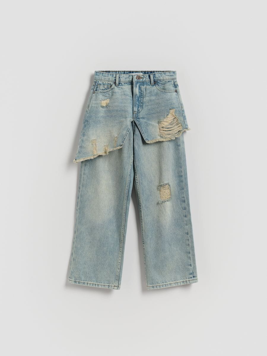GIRLS` JEANS TROUSERS - plava - RESERVED