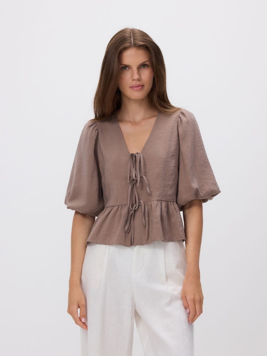 Modal rich top - beige - RESERVED - 3
