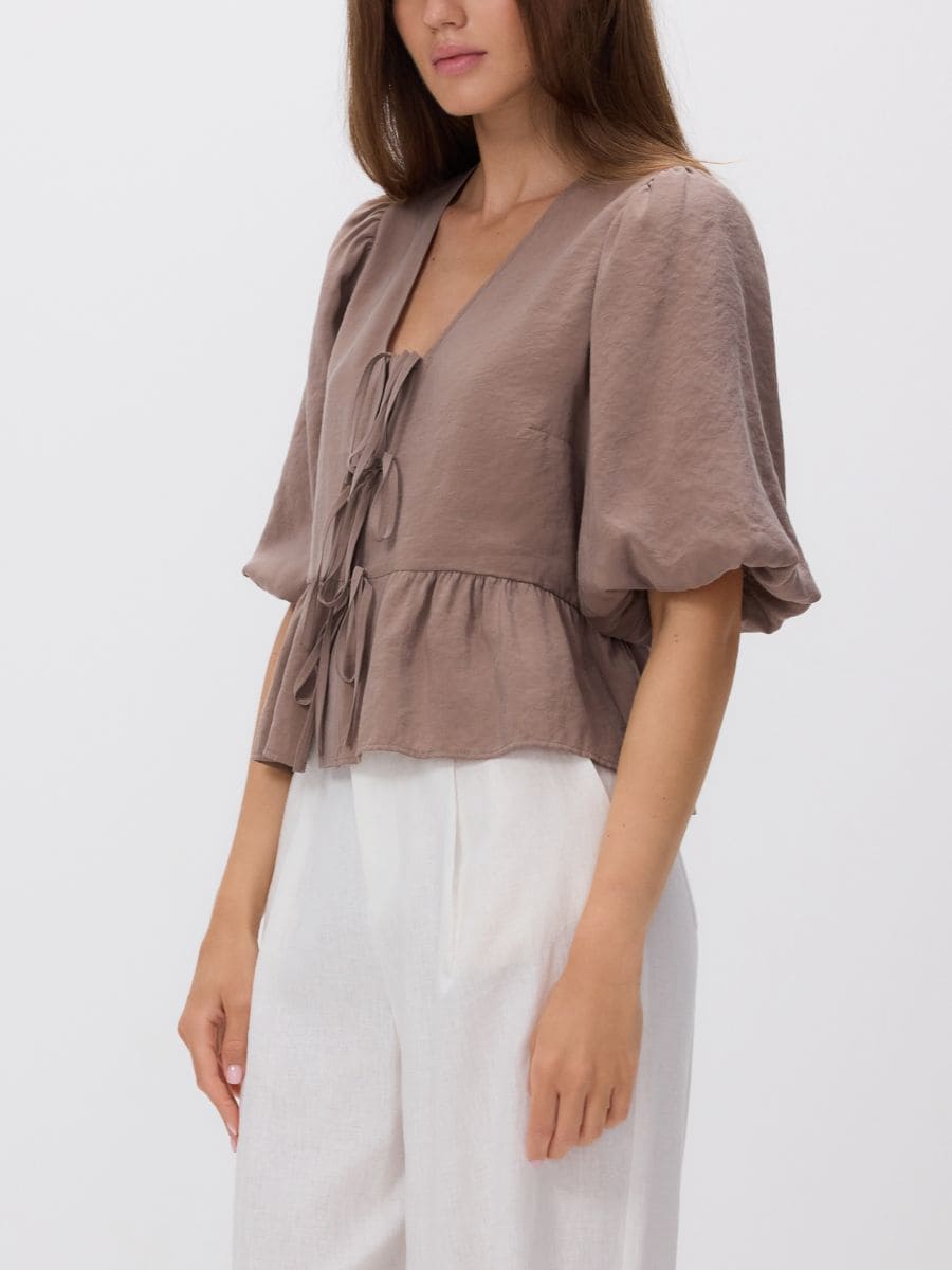 Top met hoog modalgehalte - beige - RESERVED - 3