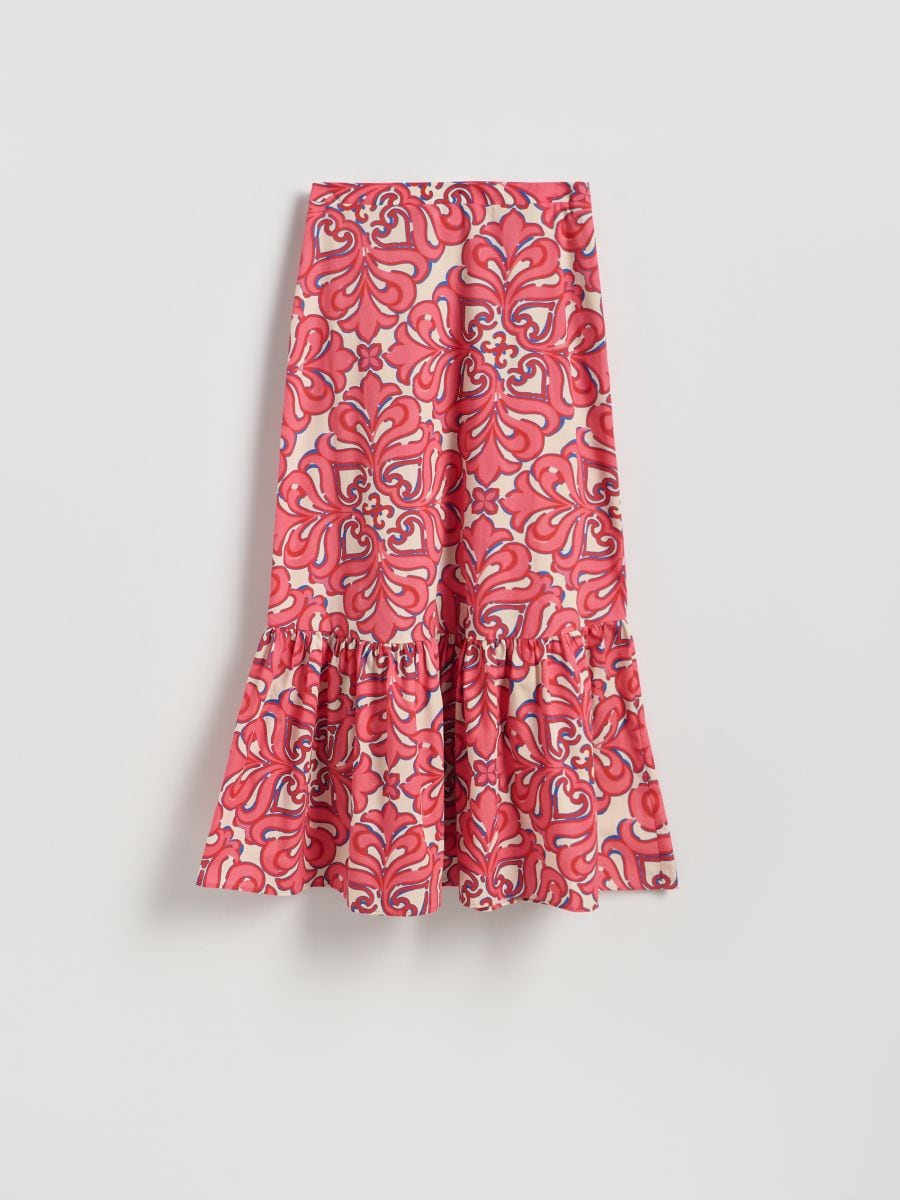 Midi skirt - multicolor - RESERVED - 7