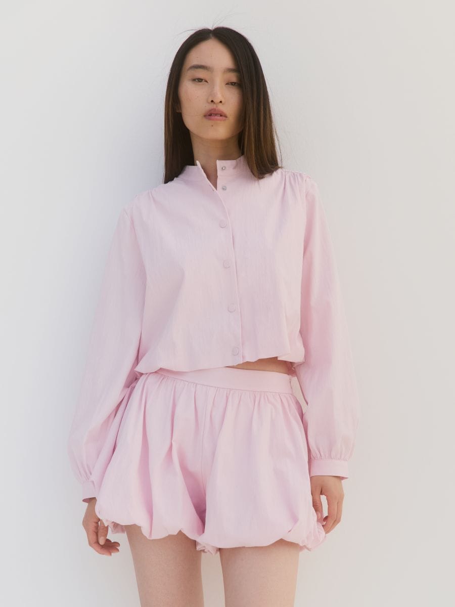 Bubble-style shorts - pastel pink - RESERVED - 4