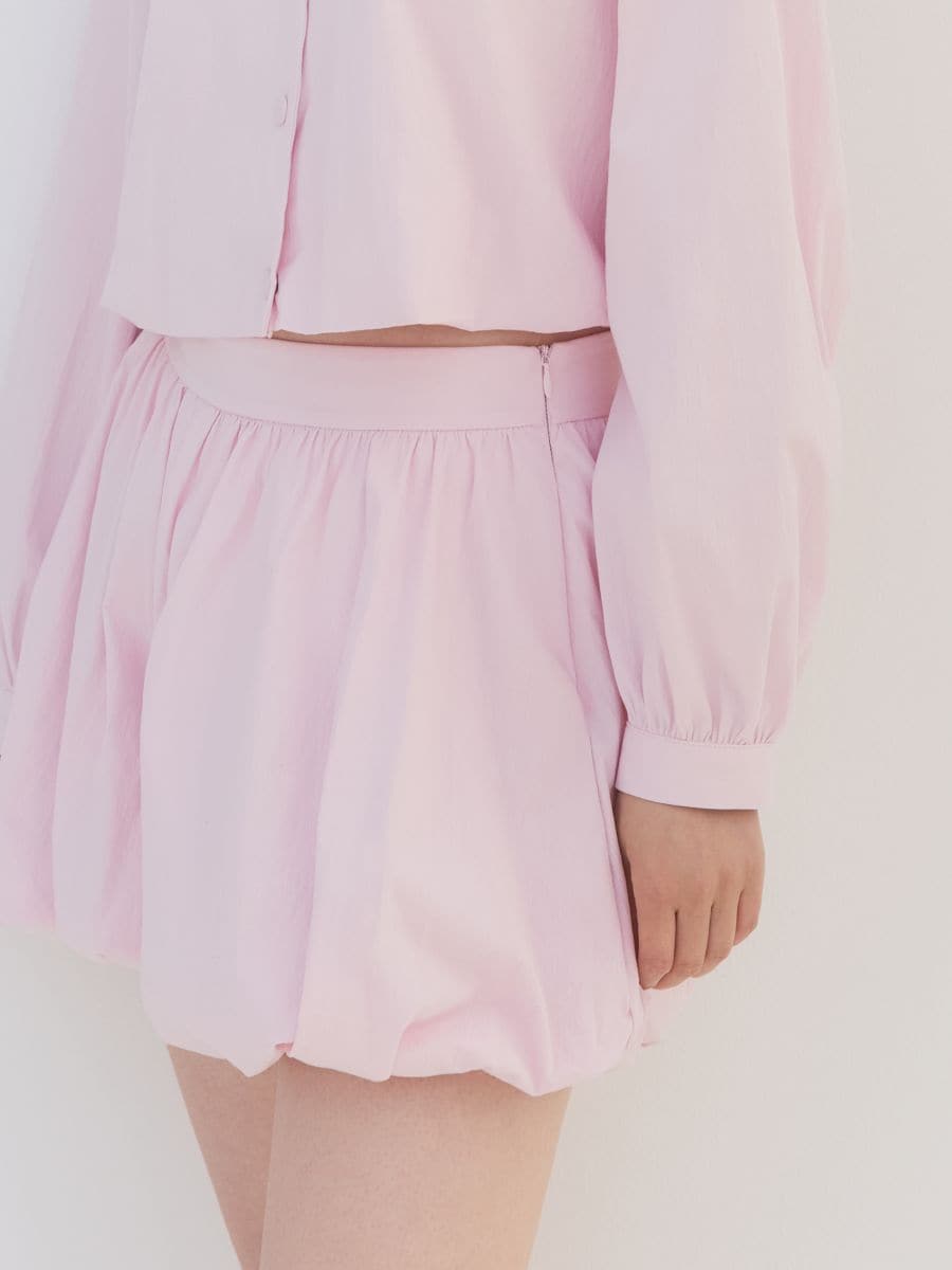 Bubble-style shorts - pastel pink - RESERVED - 2