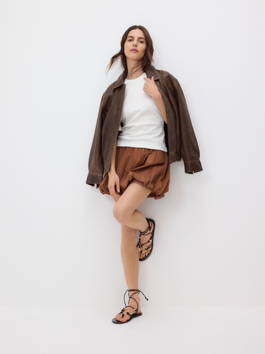 Bubble-style shorts - brown - RESERVED - 2
