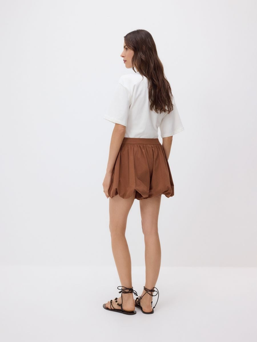 Bubble-style shorts - brown - RESERVED - 3