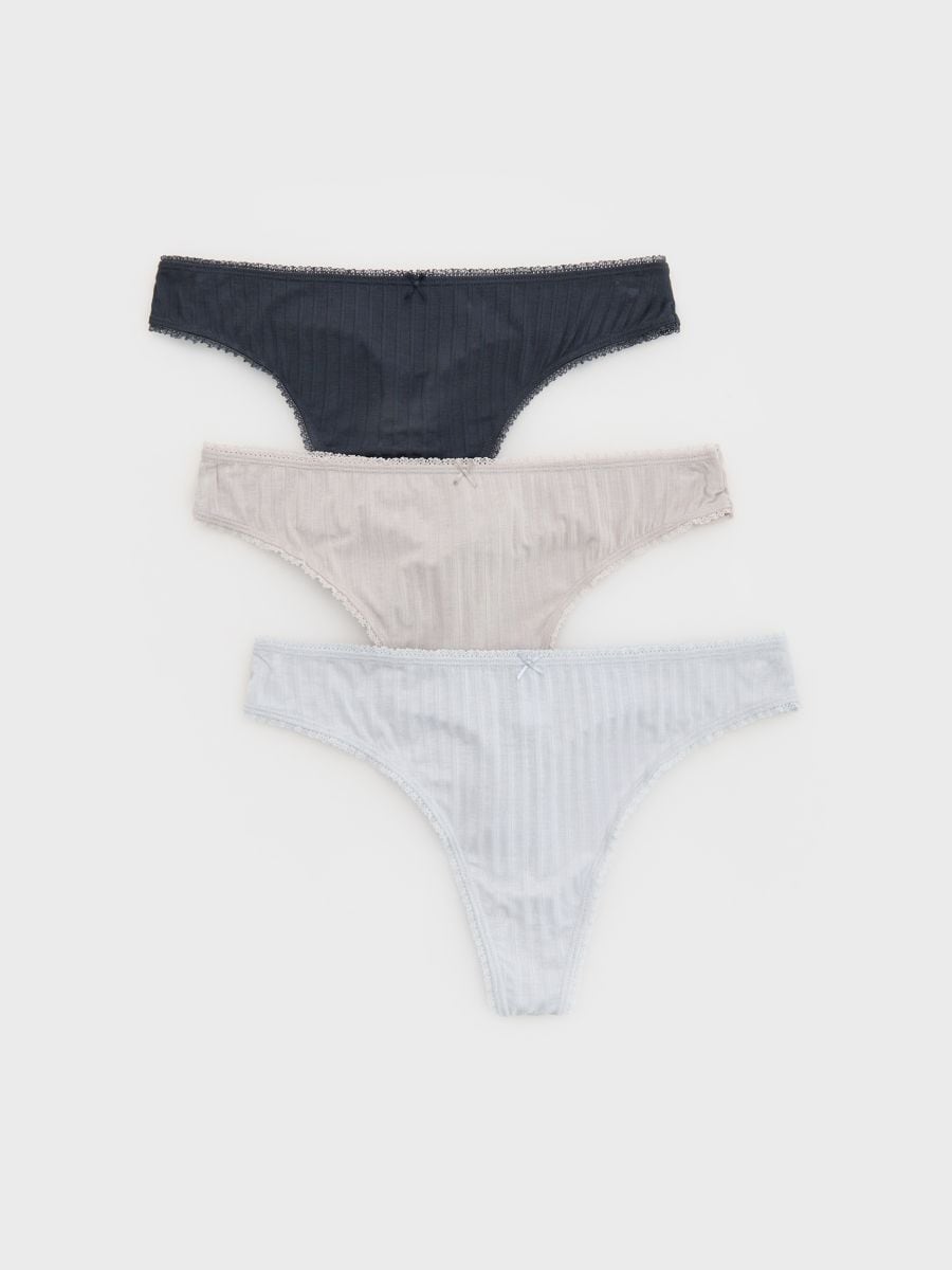 Tangas, 2er-Pack - blassblau - RESERVED - 2