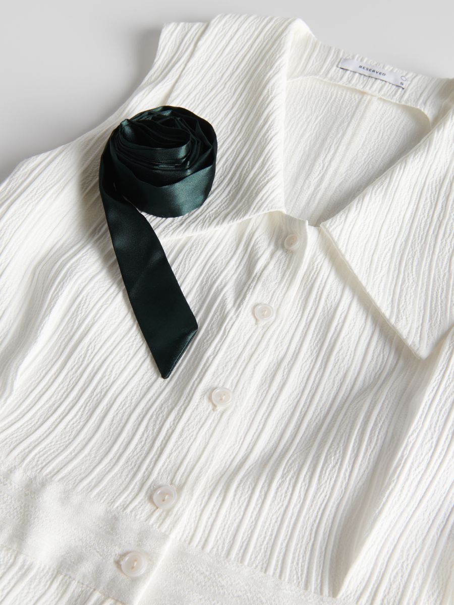 Viscose blend jumpsuit - white - RESERVED - 6