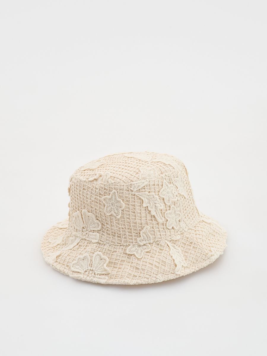 Openwork bucket hat - nude - RESERVED - 2